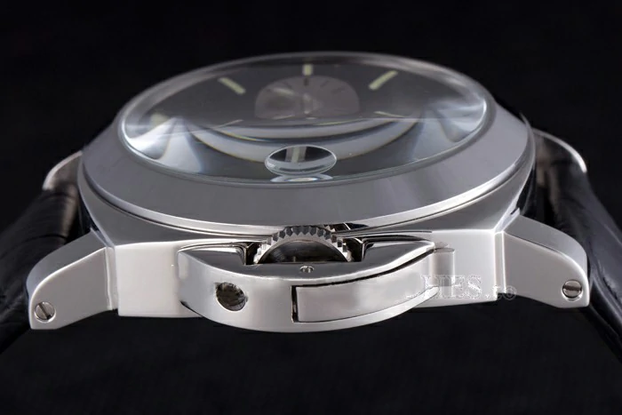 Panerai Luminor Power Reserve Black Dial Black Leather Bracelet new10211