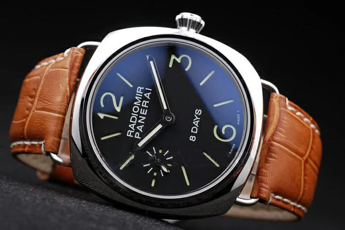 Panerai Radiomir 8 Days Black Dial Brown Leather Bracelet new10371