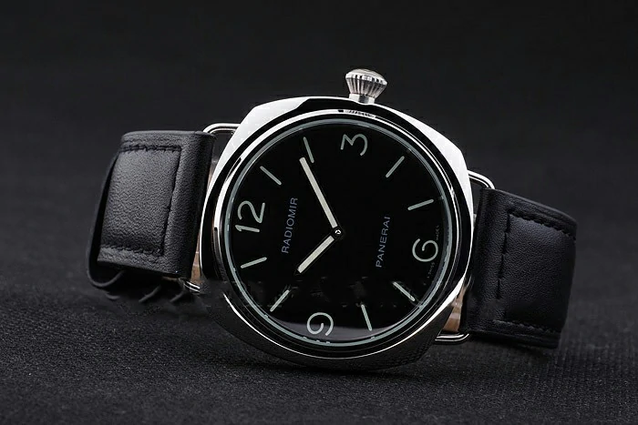 Panerai Radiomir Black Dial Black Leather Bracelet new10391