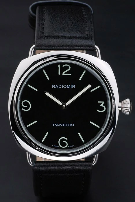 Panerai Radiomir Black Dial Black Leather Bracelet new10391