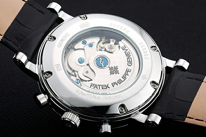Patek Philippe Grand Complications Perpetual Calendar White Dial Black Leather Bracelet new11541