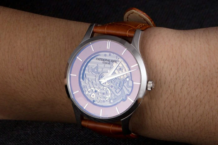 Patek Philippe Complications Brown Dial Brown Leather Bracelet new117171
