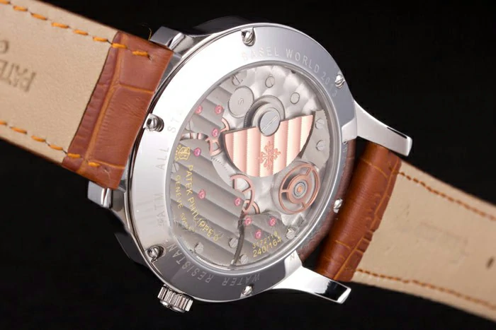 Patek Philippe Complications Brown Dial Brown Leather Bracelet new117171