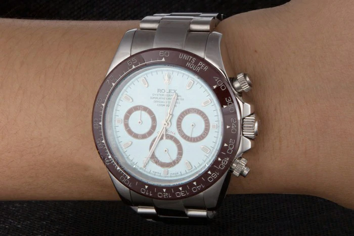 Rolex Daytona Ice Blue Dial Brown Bezel Stainless Steel Bracelet new117760
