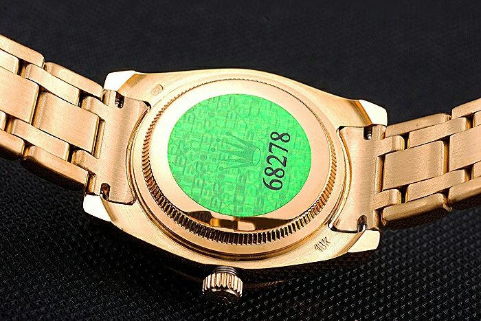 Rolex Datejust Diamond Dial Pink Jewels Bezel Gold Case And Bracelet new120978