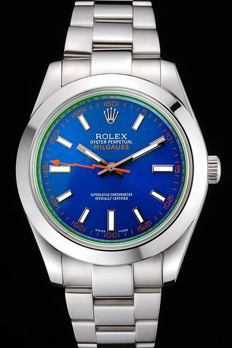 Rolex Milgauss Blue Dial Stainless Steel Case And Bezel new120981