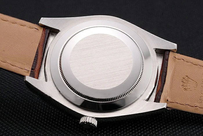 Rolex Sky Dweller White Dial Stainless Steel Case Brown Leather Strap new121554