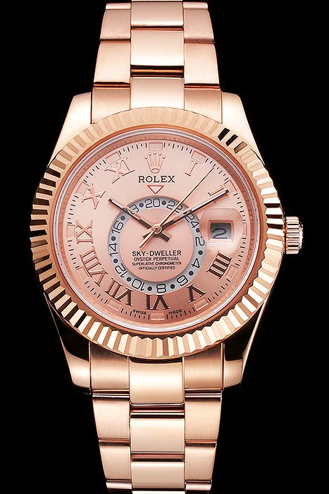 Rolex Sky Dweller Rose Gold Dial Rose Gold Case And Bracelet new121558