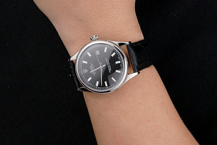 Rolex Datejust Black Dial Stainless Steel Case And Bracelet new121595