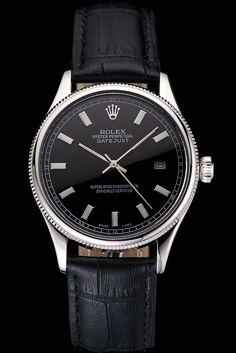 Rolex Datejust Black Dial Stainless Steel Case And Bracelet new121595