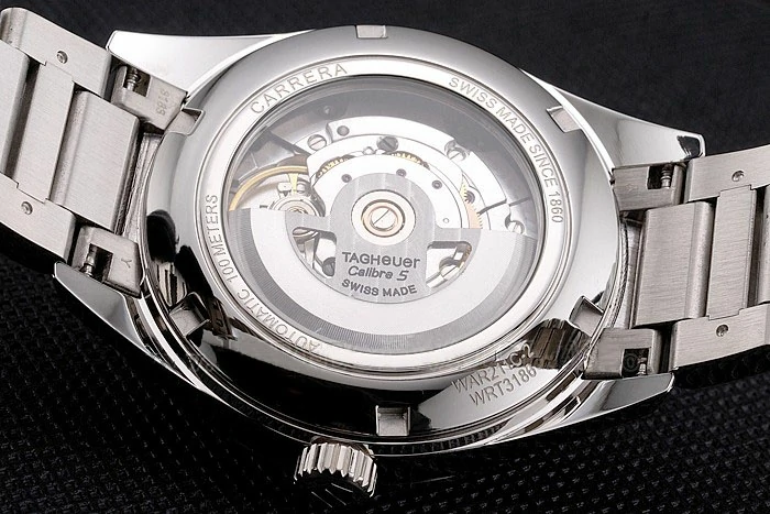 Tag Heuer Carrera Calibre 5 Black Dial Stainless Steel Case And Bracelet new121639