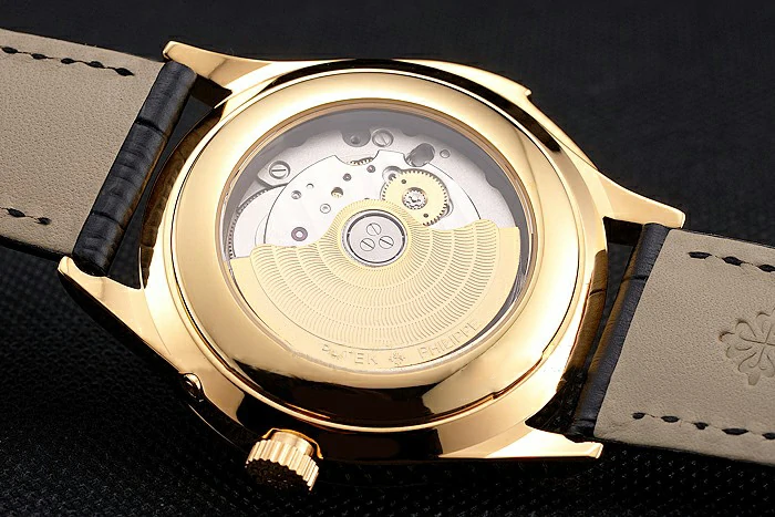 Patek Philippe Grand Complications Perpetual Calendar Blue Dial Gold Case Diamond Bezel Black Leather Strap new121987