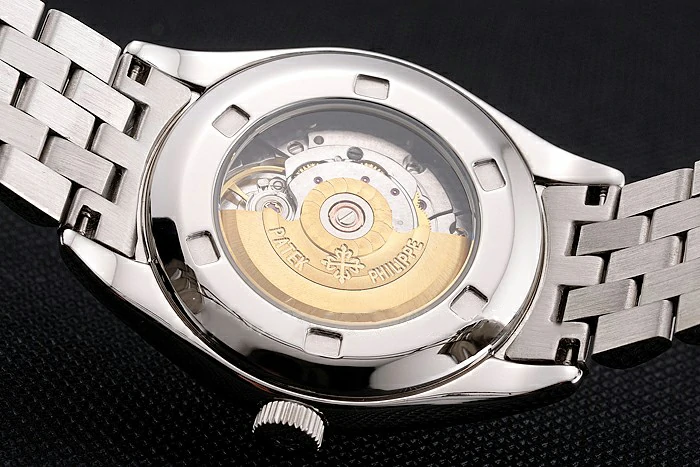 Patek Philippe Calatrava Black Openworked Dial Diamond Bezel Stainless Steel Case And Bracelet new122006