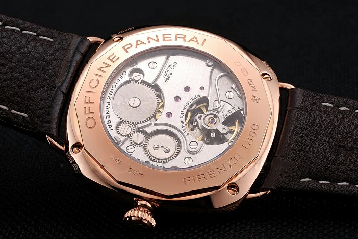 Panerai Radiomir Oro Rosso Brown Dial Rose Gold Case Brown Leather Strap new122087