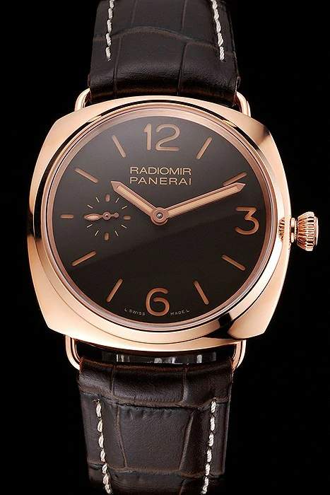 Panerai Radiomir Oro Rosso Brown Dial Rose Gold Case Brown Leather Strap new122087