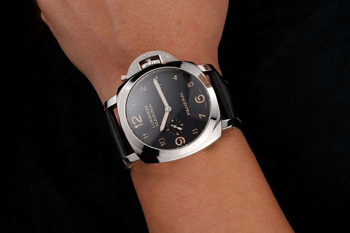 Panerai Luminor Marina 1950 3 Days Brown Dial Stainless Steel Case Black Leather Strap new122092