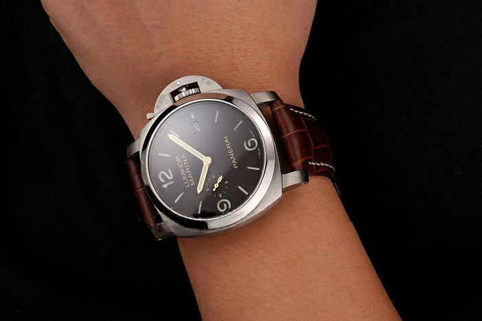 Panerai Luminor Marina 1950 3 Days Brown Dial Stainless Steel Case Brown Leather Strap new122093