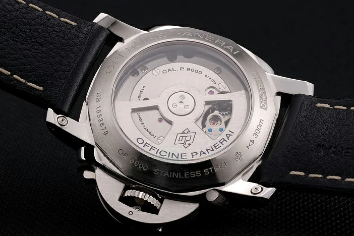 Panerai Luminor Marina 3 Days White Dial Stainless Steel Case Black Leather Strap new122095