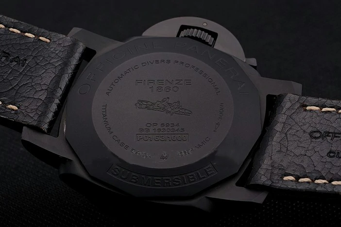 Panerai Luminor Submersible 3 Days Black Dial Black Case Black Leather Strap new122098