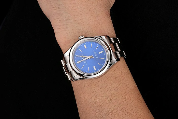 Rolex Oyster Perpetual Blue Dial Stainless Steel Case And Bracelet new122247