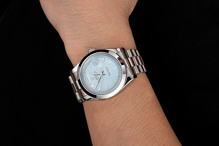 Rolex Day Date 40 Ice Blue Dial Stainless Steel Case And Bracelet new122249