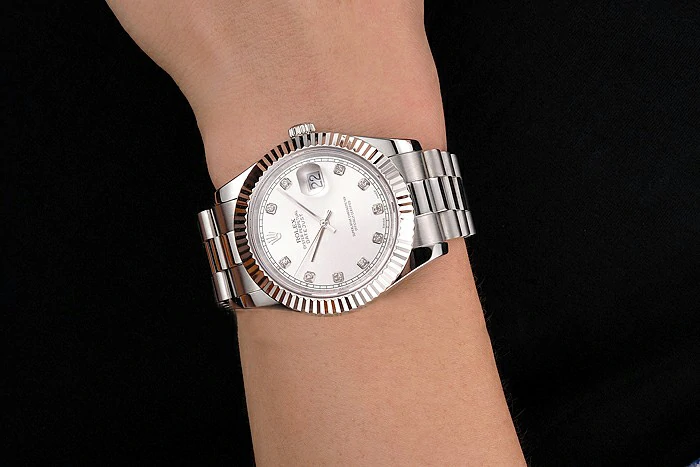 Rolex Datejust Silver Dial Stainless Steel Case And Bracelet new122508