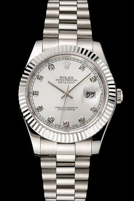 Rolex Datejust Silver Dial Stainless Steel Case And Bracelet new122508