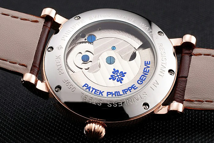Patek Philippe Grand Complications Moonphase Perpetual Calendar Tourbillon Rose Gold Case And Dial Brown Leather Strap new122625