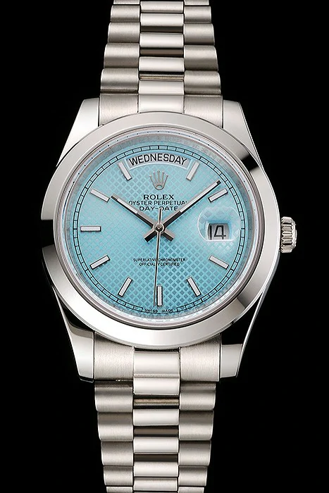 Rolex Day Date 40 Platinum Ice Blue Dial Stainless Steel Case And Bracelet new122630