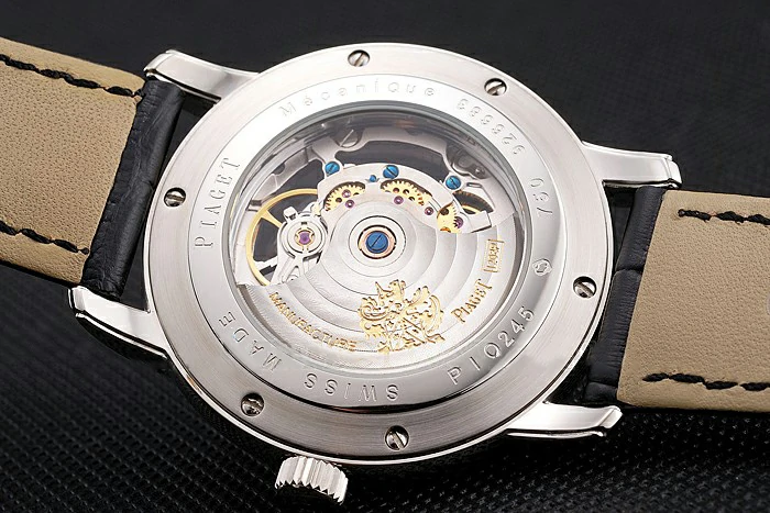 Piaget Altiplano Skeleton Dial With Diamonds Stainless Steel Case Black Leather Strap new122777