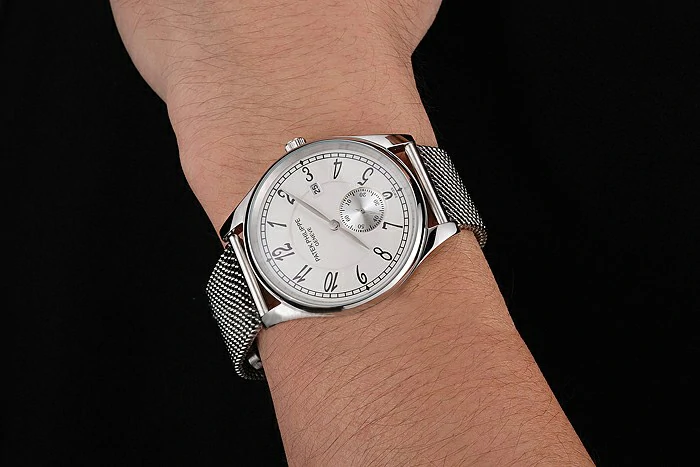 Patek Philippe Calatrava Small Seconds White Dial Stainless Steel Case And Bracelet new122965