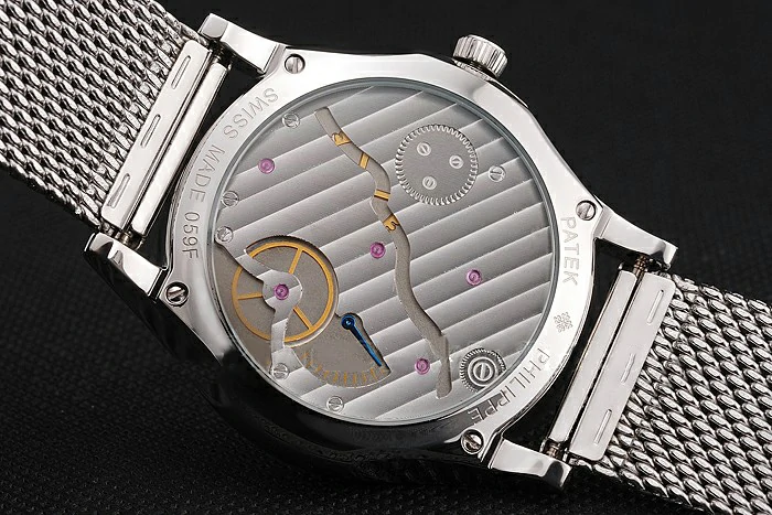 Patek Philippe Calatrava Small Seconds Silver Engraved Dial Stainless Steel Case And Bracelet new122966