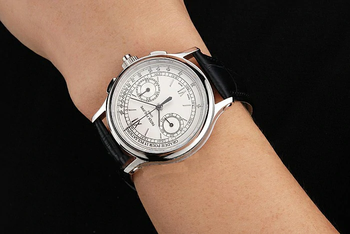Patek Philippe 5170J White Dial Stainless Steel Case Black Leather Strap new122984