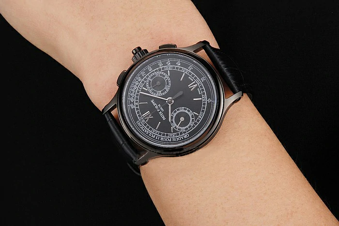 Patek Philippe 5170J Black Dial Black Case Black Leather Strap new122997