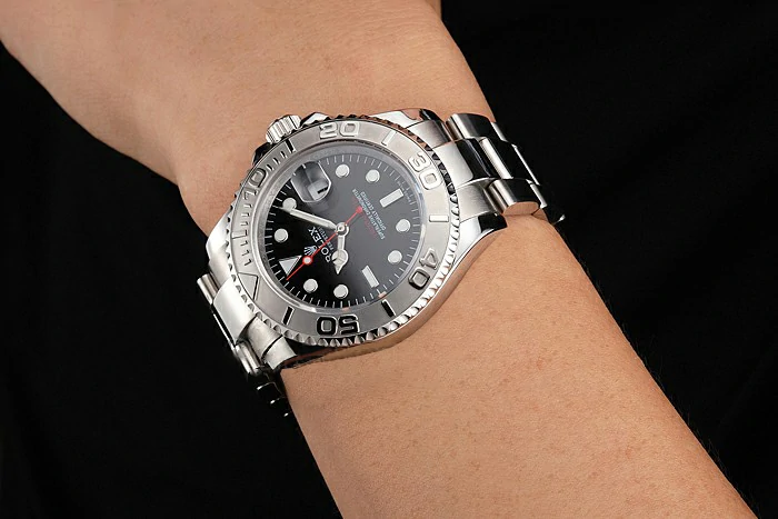 Rolex Yacht Master Black Dial Stainless Steel Case And Bracelet new122999