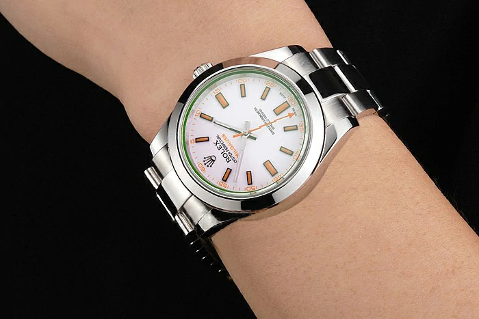 Rolex Milgauss White Dial Orange Markings Stainless Steel Case And Bracelet new123007