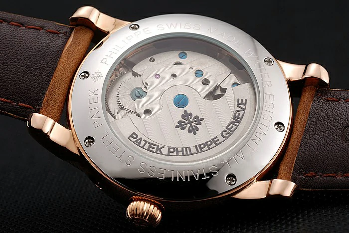 Patek Philippe Grand Complications GMT Moonphase Tourbillon White Dial Blue Numerals Rose Gold Case Brown Suede Leather Strap new123925
