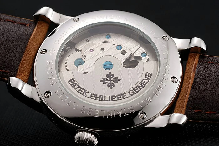 Patek Philippe Grand Complications GMT Moonphase Tourbillon Black Dial Stainless Steel Case Brown Suede Leather Strap new123927