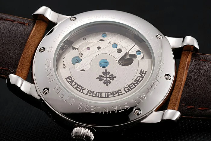 Patek Philippe Grand Complications GMT Moonphase Tourbillon White Dial Stainless Steel Case Brown Suede Leather Strap new123929