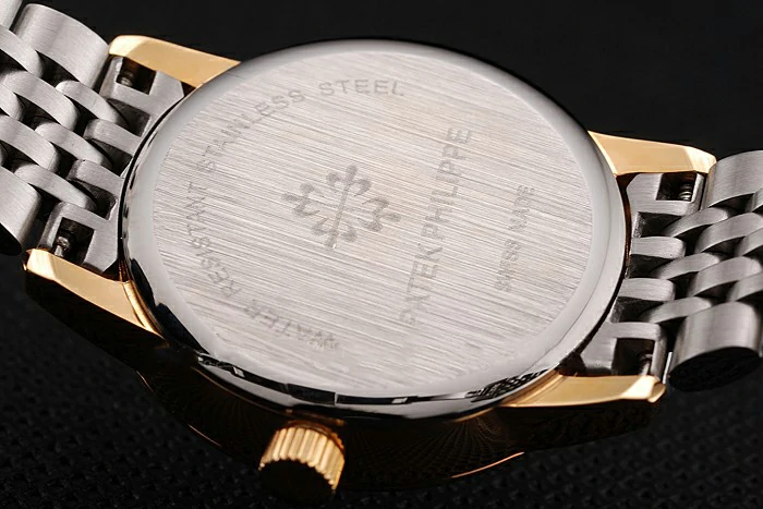 Patek Philippe Calatrava Ladies Gold Dial Yellow Gold Case Two Tone Bracelet new123931
