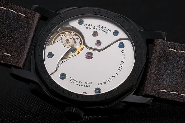 Panerai Radiomir 1940 Brown Dial Black PVD Case Brown Leather Strap new123951