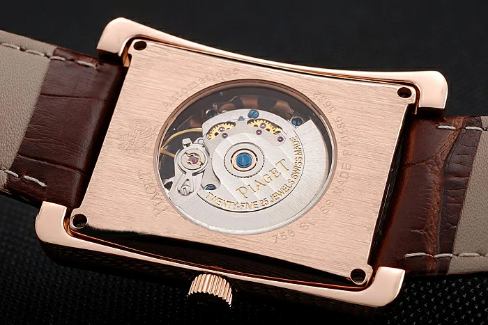 Piaget Emperador Tourbillon Skeleton Rose Gold Case Brown Leather Bracelet new124560