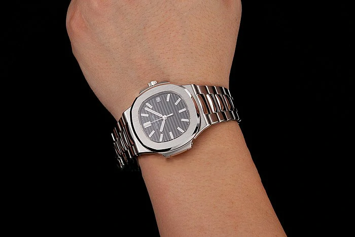 Patek Philippe Nautilus Black Dial Stainless Steel Bracelet new124563