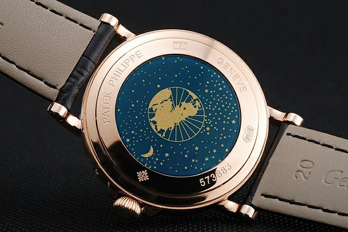 Patek Philippe Perpetual Calendar Retrograde Date Black Dial Rose Gold Case Black Leather Bracelet new125147