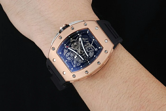 Richard Mille RM 61 01 Yohan Blake Limited Edition Gold Case Black Bracelet new125406
