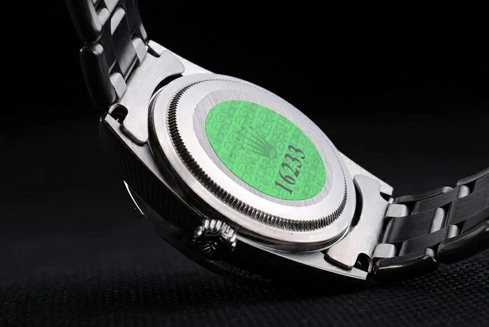Rolex DateJust Black Dial Diamond Bezel Stainless Steel Bracelet new13601