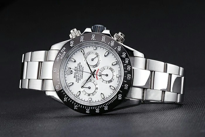 Rolex Daytona Stainless Steel Black Enameled White Dial new52951