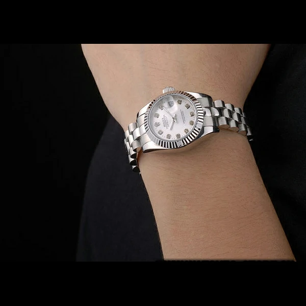 Rolex Datejust Polished Stainless Steel Silver Dial new58024