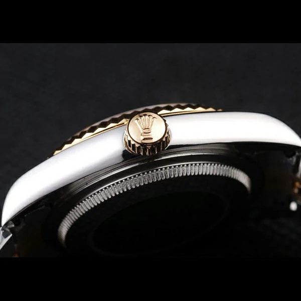 Rolex DateJust Two Tone Stainless Steel Gold Plated Silver Dial new58027