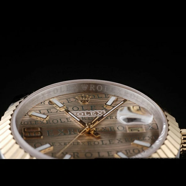 Rolex DateJust Two Tone Stainless Steel Gold PlatedGold Dial new58028